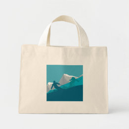 Alpine Skiing   Mini Tote Bag
