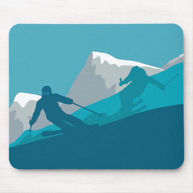 Alpine Skiing  Mouse Pad (Front)