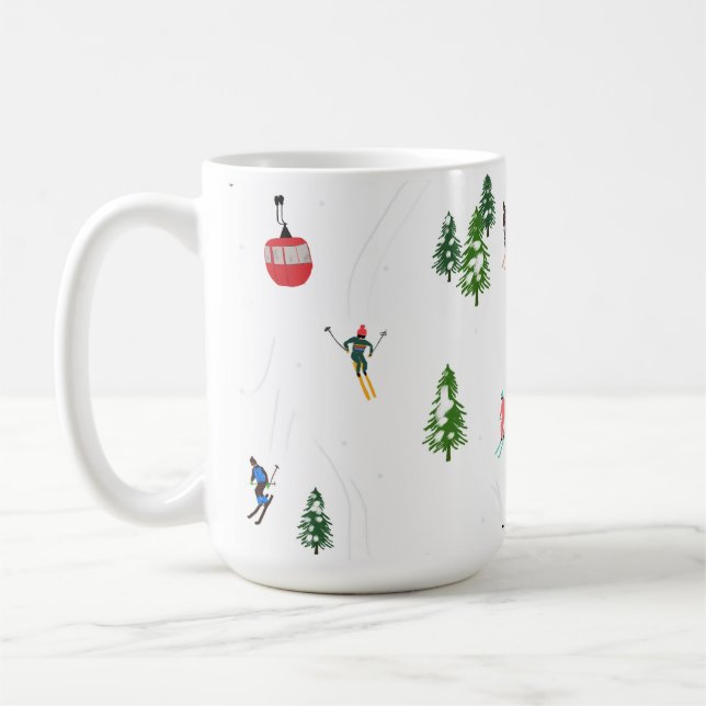  Alpine Skiing | Ski Holiday Skiers Winter  Coffee Mug (Left)