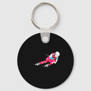 Alpine skiing ski racing skier ski downhill Alpine Key Ring
