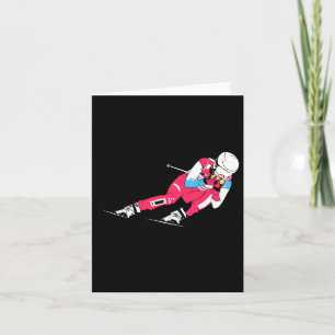 Alpine Skiing Ski Racing Skier Ski Downhill Card