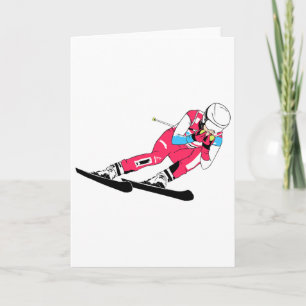 Alpine Skiing Ski Racing Skier Ski Downhill Card