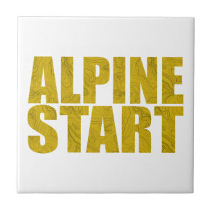 Alpine Start (Topo) Ceramic Tile