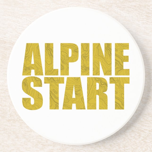 Alpine Start (Topo) Coaster (Front)