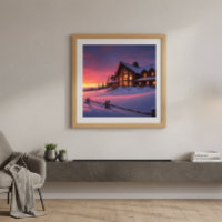 Alpine Sunset Lodge Cosy Winter