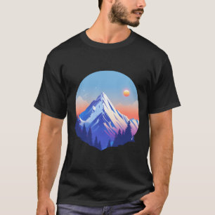 Alpine Sunset Peak Circle T-Shirt