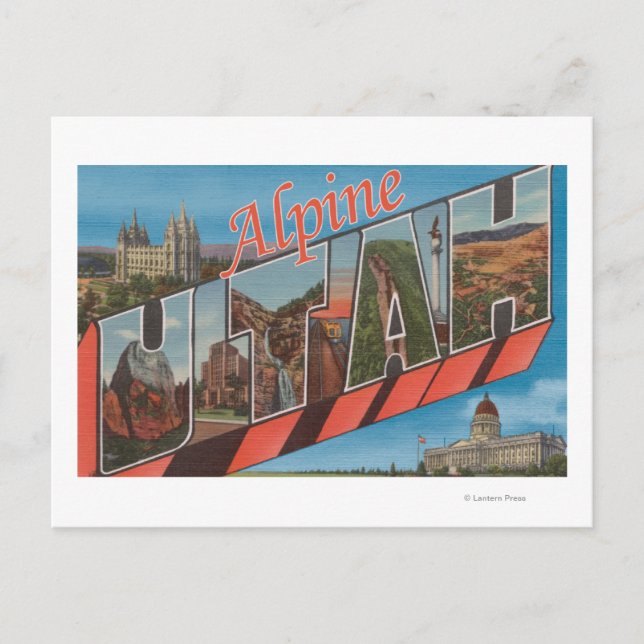 Alpine, UtahLarge Letter ScenesAlpine, UT Postcard (Front)