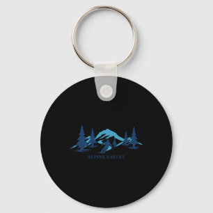 Alpine Valley Michigan Ski Resort Skiing Skier  Key Ring