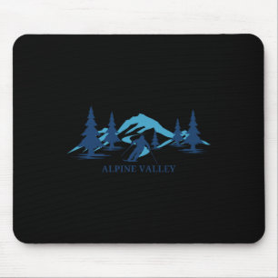 Alpine Valley Michigan Ski Resort Skiing Skier Mouse Pad