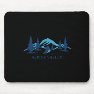 Alpine Valley Ohio Ski Resort Skiing Skier Mouse Pad