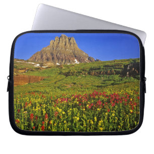 Alpine wildflowers at Logan Pass in Glacier Laptop Sleeve