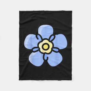Alpinism Alpine Forget Me Not Skiing Mountain Flow Fleece Blanket
