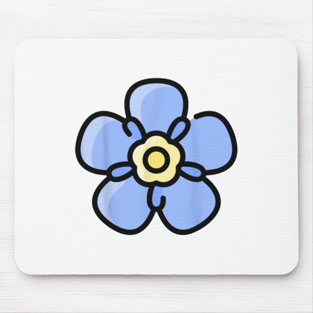 Alpinism Alpine Forget Me Not Skiing Mountain Flow Mouse Pad (Front)