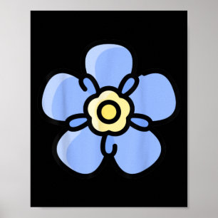 Alpinism Alpine Forget Me Not Skiing Mountain Flow Poster