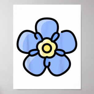 Alpinism Alpine Forget Me Not Skiing Mountain Flow Poster