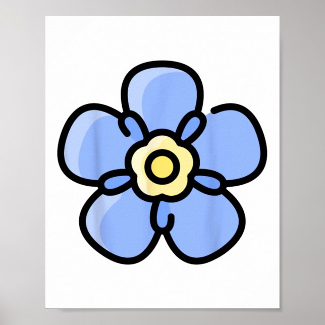 Alpinism Alpine Forget Me Not Skiing Mountain Flow Poster (Front)