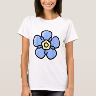Alpinism Alpine Forget Me Not Skiing Mountain Flow T-Shirt
