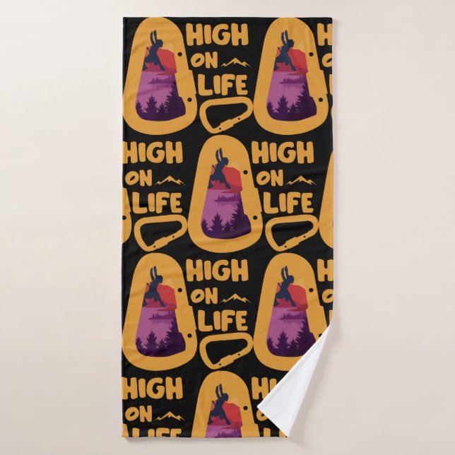 Alpinism Mountaineering Bath Towel (Bath Towel)