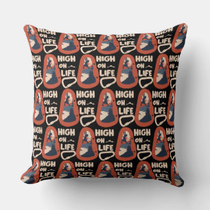 Alpinism Mountaineering High On Life Cushion