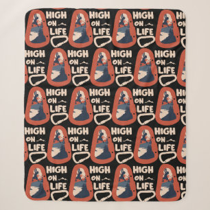 Alpinism Mountaineering High On Life Sherpa Blanket