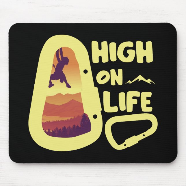 Alpinists Mountaineering  Mouse Pad (Front)