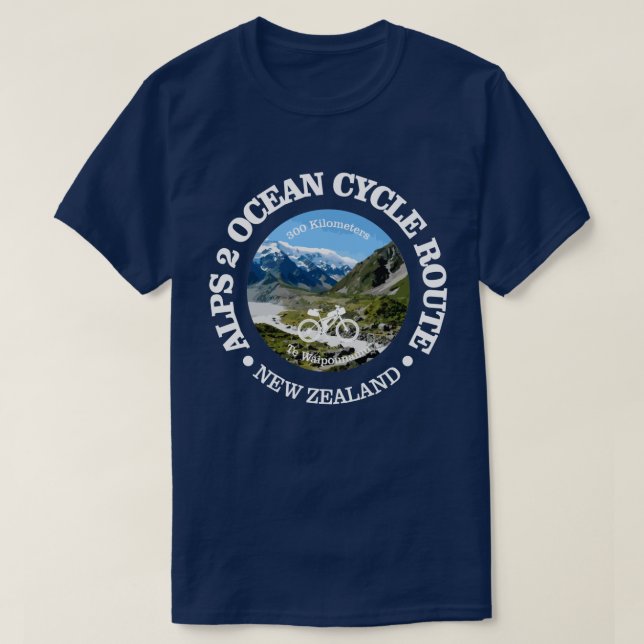 Alps 2 Ocean (Cycling C) T-Shirt (Design Front)