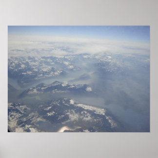 Alps from up above poster
