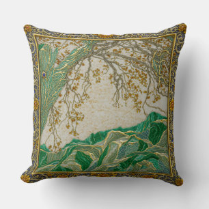Alps Gold Silver Lapis Amber Malachite Cushion