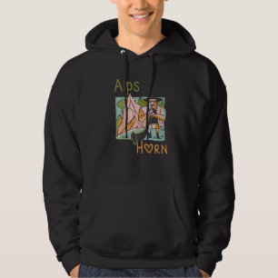 Alps Horn Swiss Music instrument Alps Switzerland Hoodie