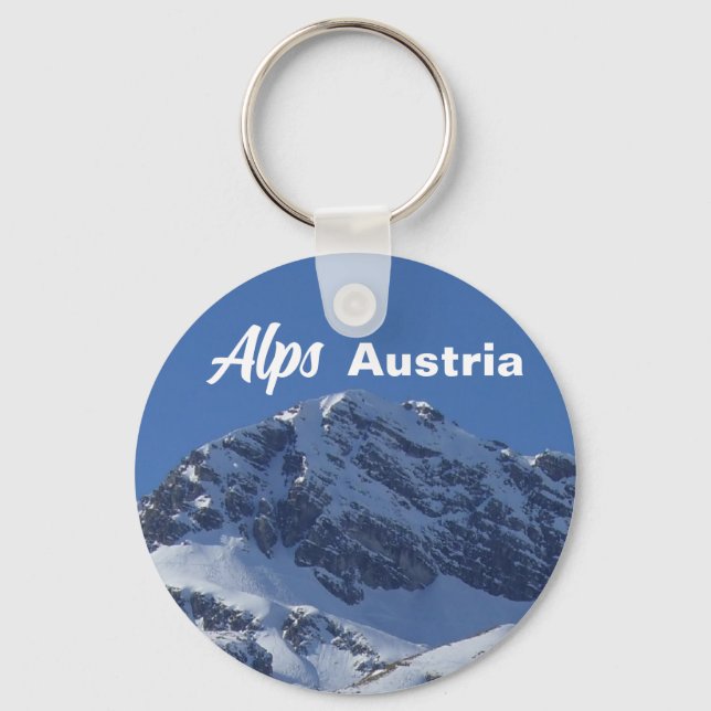 Alps in Austria Key Ring (Front)