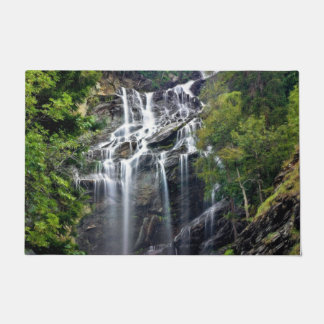 Alps Mountain Top Waterfall Doormat