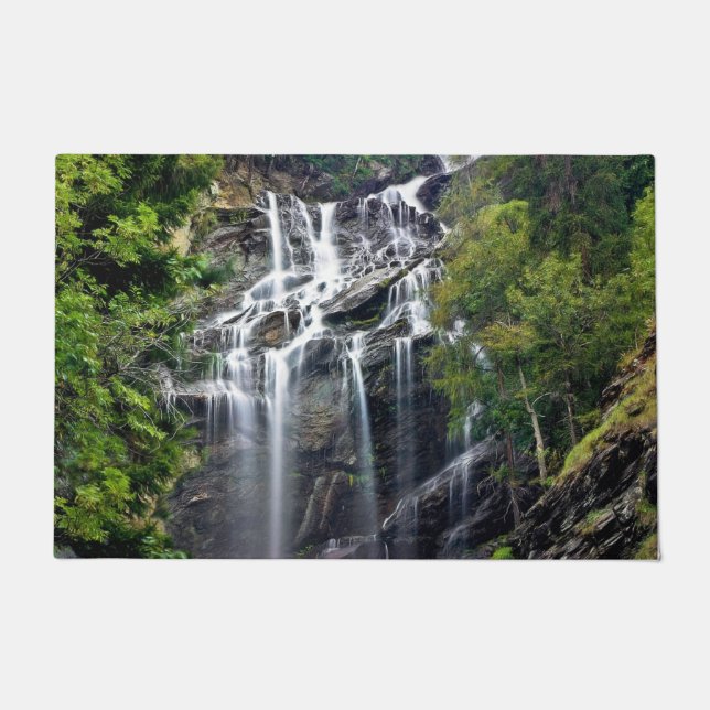 Alps Mountain Top Waterfall Doormat (Front)