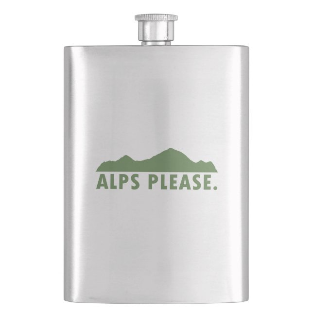 Alps Please Hip Flask (Front)