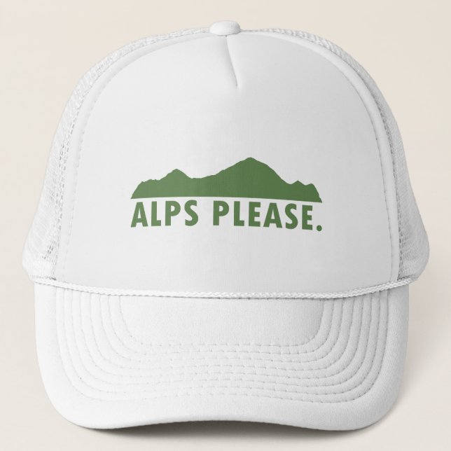 Alps Please Trucker Hat (Front)