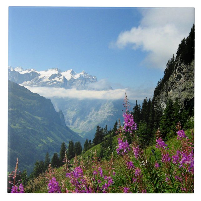 Alps - Switzerland Ceramic Tile (Front)