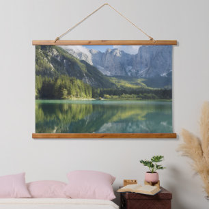 Alps Turquoise Water Beautiful Mountain Lake Hanging Tapestry