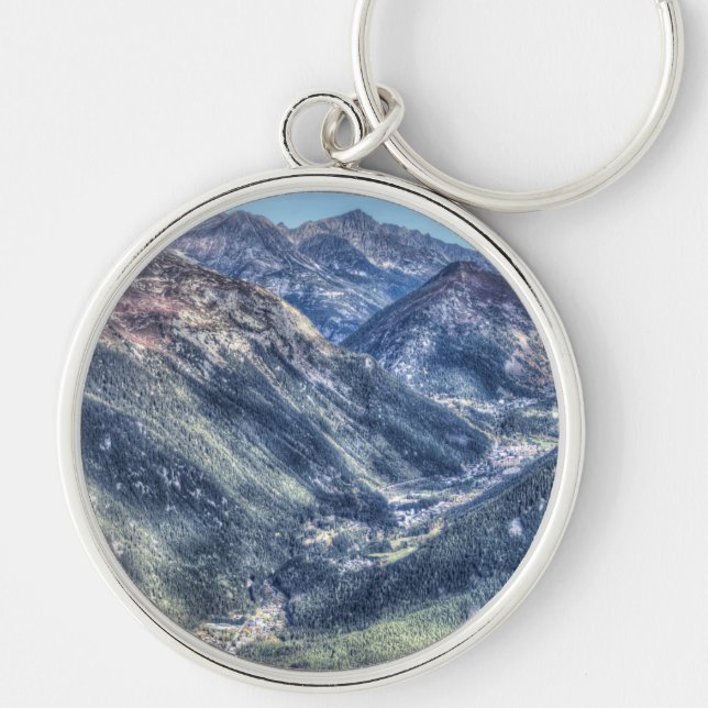 Alps Valley France Key Ring (Front)