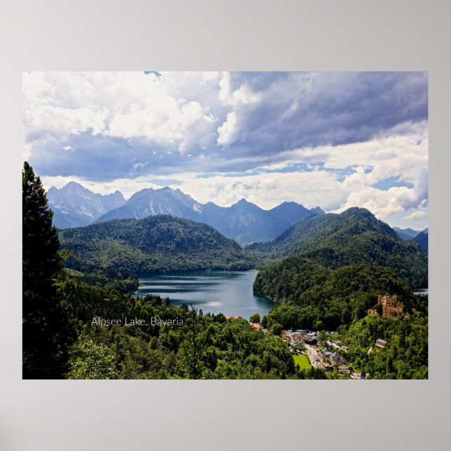 Alpsee Lake, Bavaria, Germany Poster (Front)