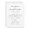 Already Married Custom Wedding Party Invitation