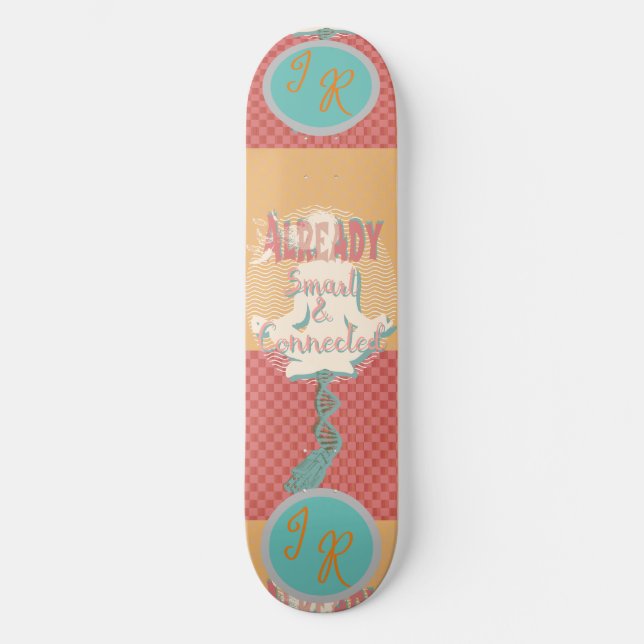 Already Smart and Connected - Initial-able Skateboard (Front)