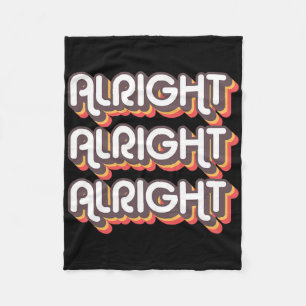 Alright Alright Roller Disco Outfit 70s Costume Fo Fleece Blanket