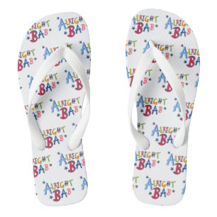 Alright Bab Black Country Words Flip Flop Footwear