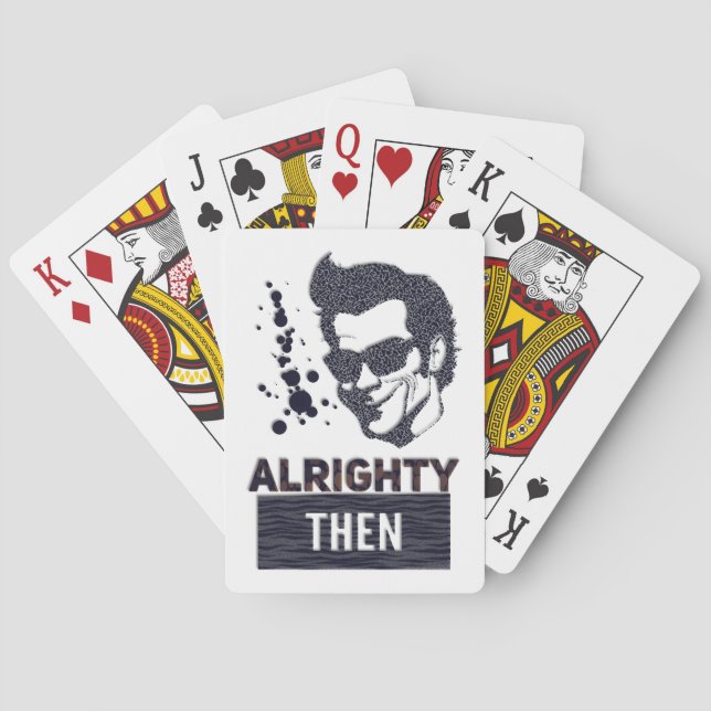 Alrighty then playing cards (Back)