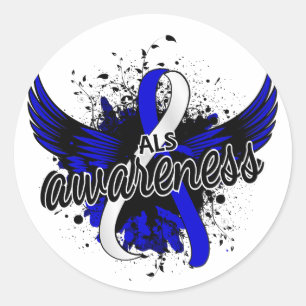 ALS Awareness 16 Classic Round Sticker