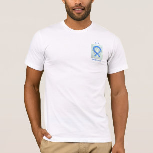 ALS Awareness Blue Ribbon Angel Custom Tee