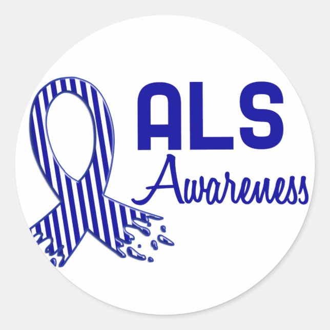 ALS Awareness Classic Round Sticker (Front)