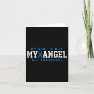 Als Awareness Family Blue Ribbon  Card