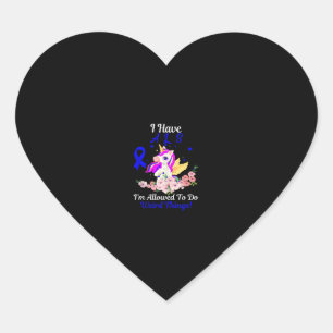 ALS Awareness Funny Unicorn Support Quote Family F Heart Sticker
