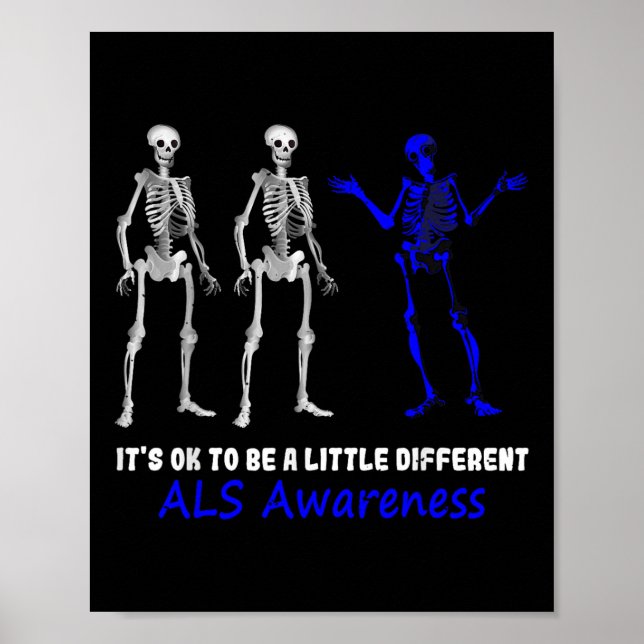 Als Awareness Its Ok To Be A Little Different Supp Poster (Front)