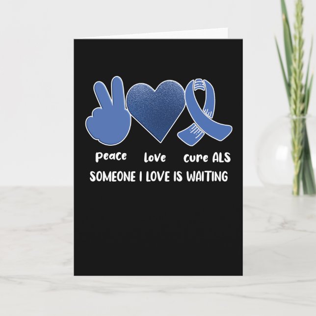 ALS Awareness Month Amyotrophic Lateral Sclerosis Card (Front)